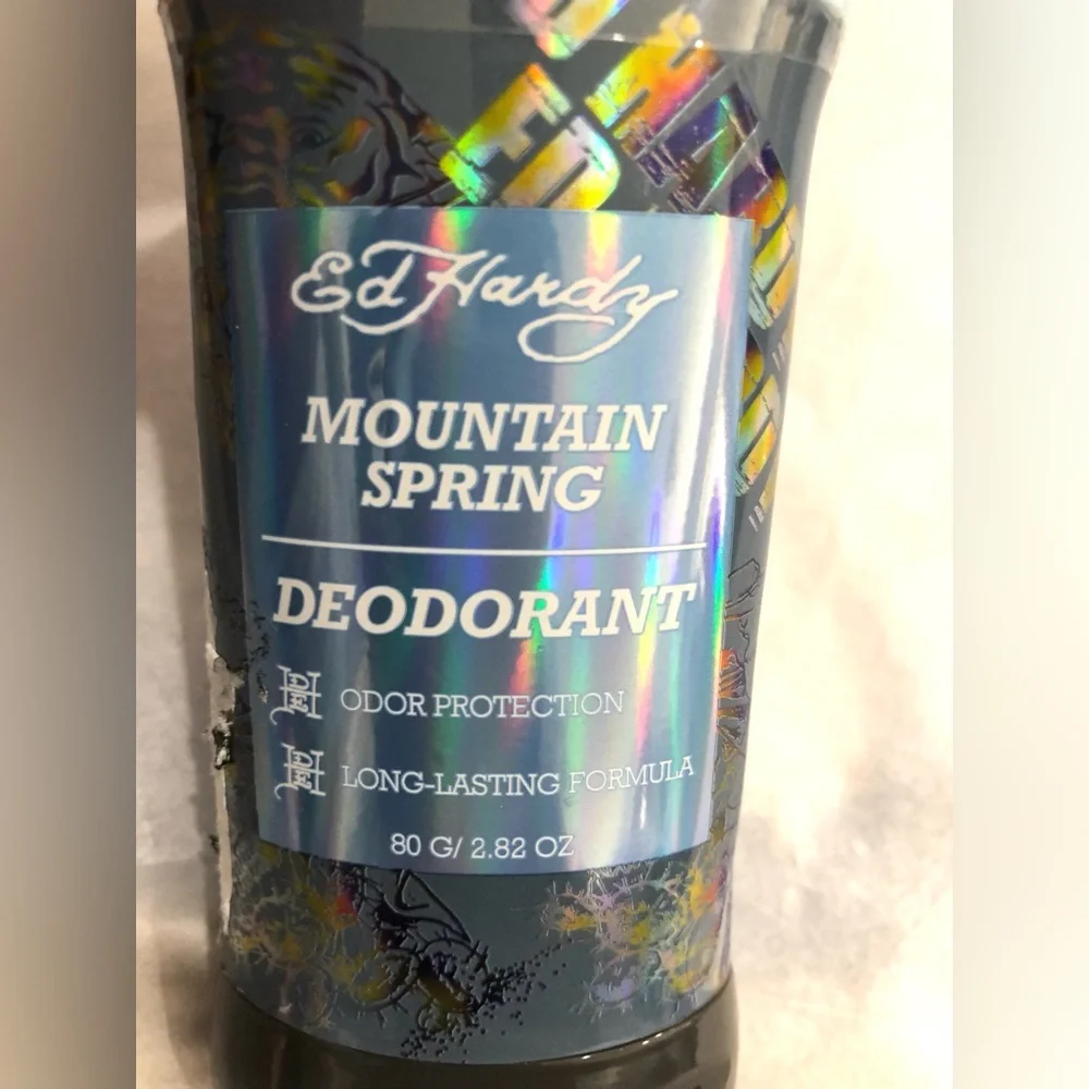 Ed Hardy mountain spring odor protection deodorant 2pack‎ new